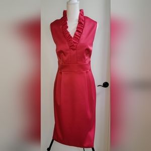Jessica Howard || Fuchsia Slim Midi Dress